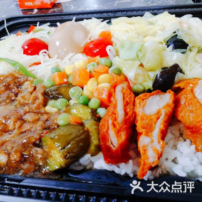 台资味奥尔良鸡腿饭 卤肉双拼图片-北京快餐简餐-大众点评网