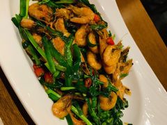 韭菜炒小河虾-烧肉馆(古北水镇景区店)