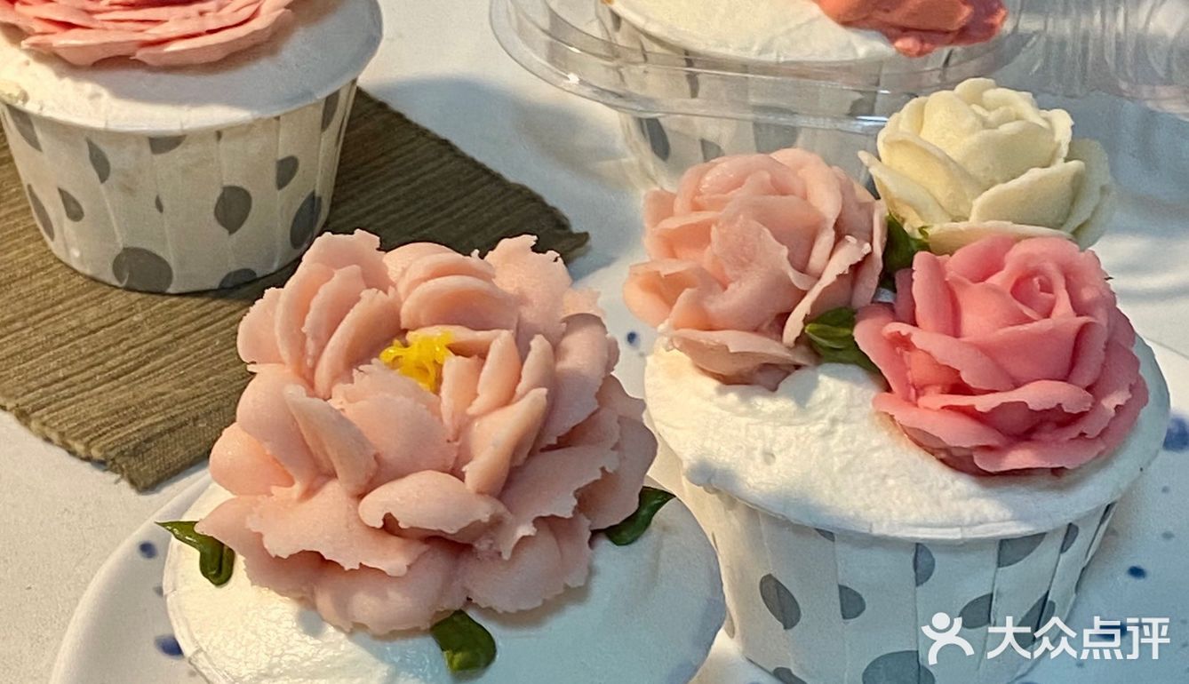 超仙滴长沙韩式裱花杯子蛋糕🧁💐下午茶必备！