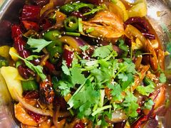 干锅虾-胖子菜馆(花园餐厅店)