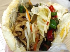 鸭蛋菜夹馍-三兄弟高炉烧饼