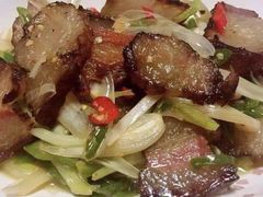 藠头炒腊肉-唐伯虎新派湘菜馆(石夏时代广场店)