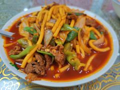 炒肉片-穆豪麦蒸碗羊羔肉