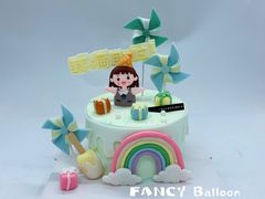 -卡比儿童蛋糕·心意定制·低脂零卡糖动物奶油FancyBALLOON(滨海店)