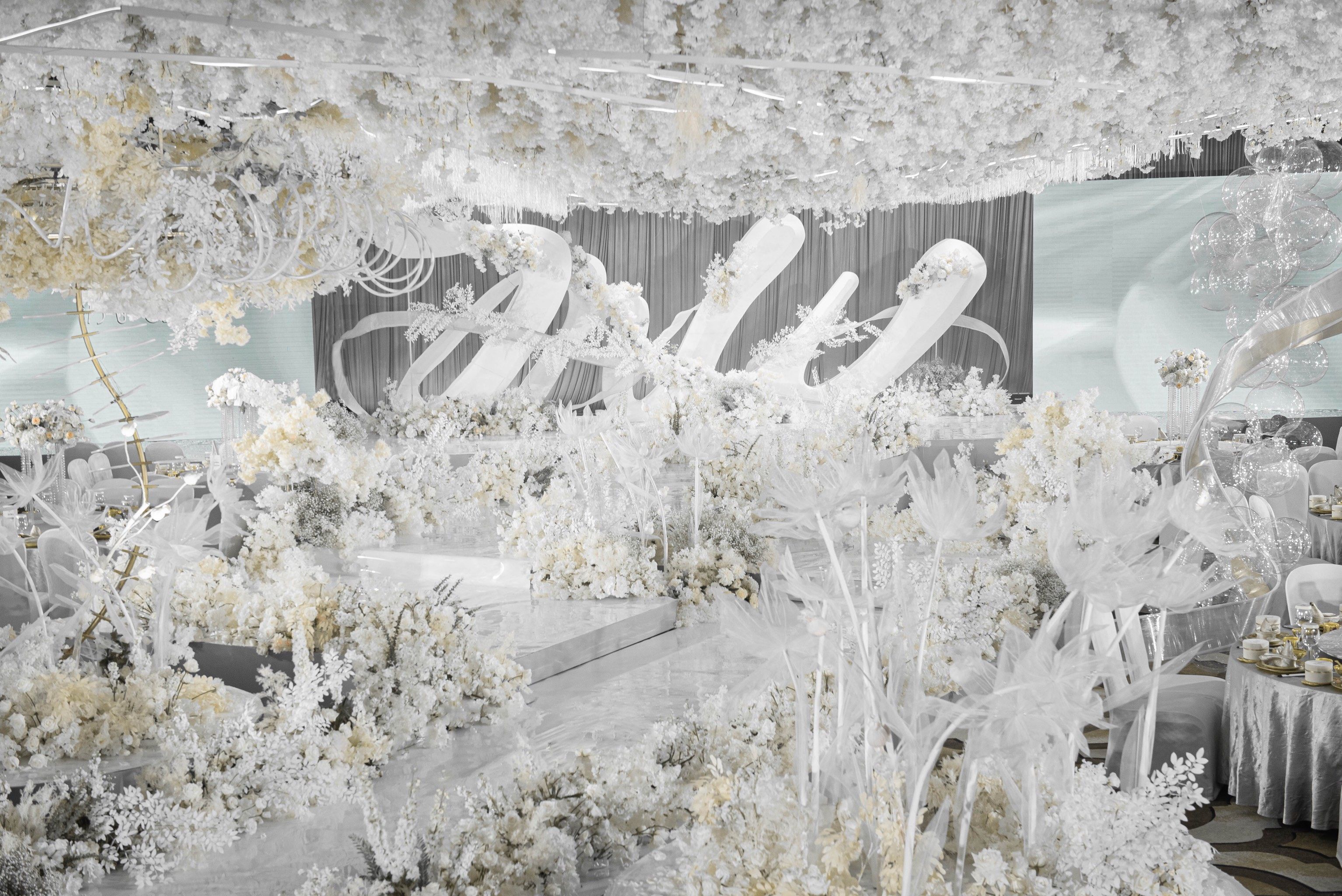 幸福的记录者丨浪漫白色婚礼现场