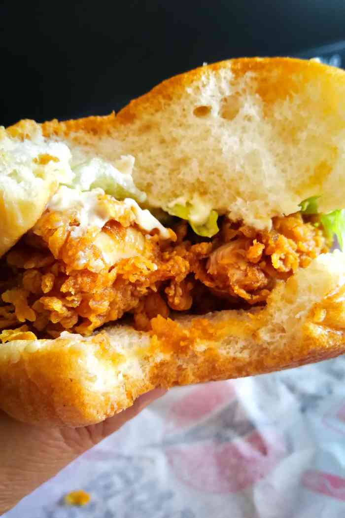 艾比客·汉堡(财经大学店)-"买了两个辣堡.口味还是不错的.