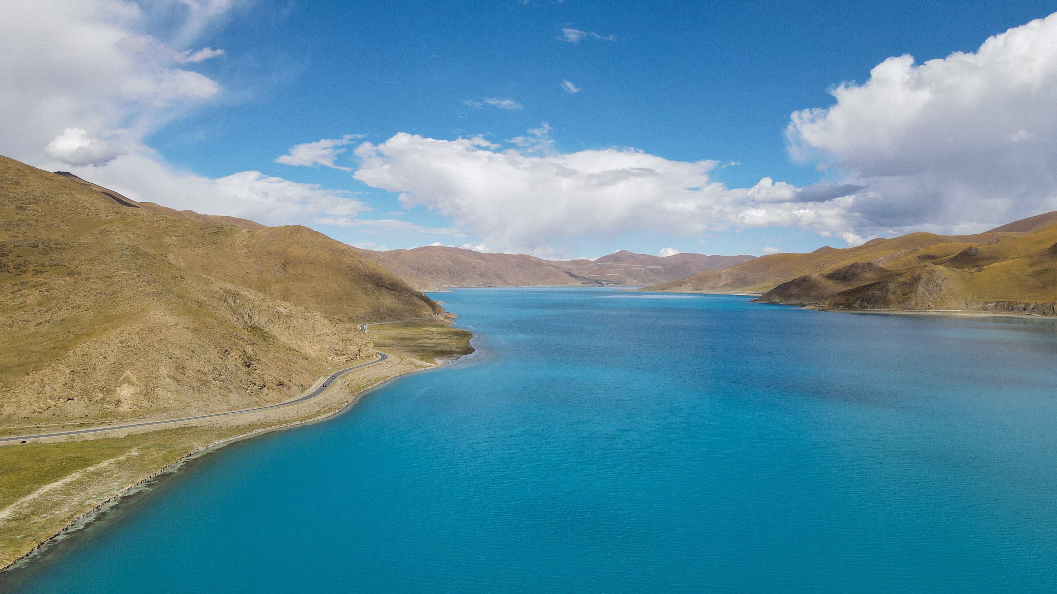 西藏圣湖| 航拍羊卓雍措