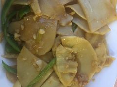 蚝油炒鲜笋-天强农家菜馆