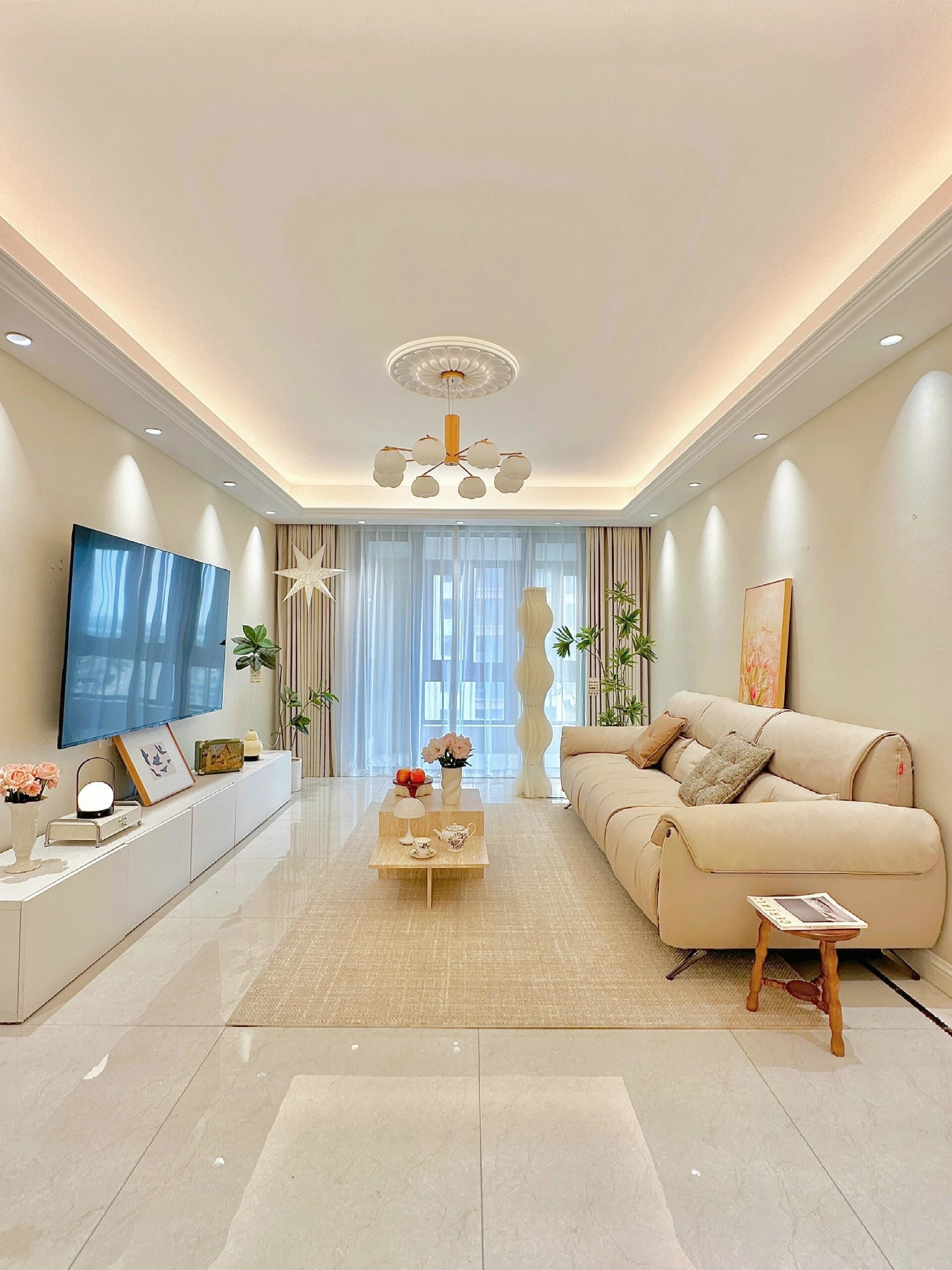 幸亏没听劝,装修选择了简约奶油风❗\n