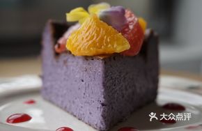 Blueberry Lavender Basque Cheesecake