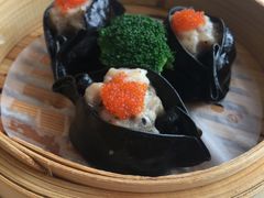 墨鱼汁鲜菌饺-汤臣·空中餐厅·严选粤菜(石湾世博广场店)