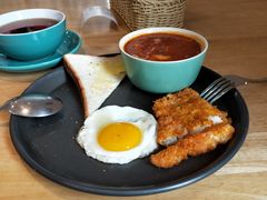 蕃茄浓汤通粉配吉列鱼柳-LIFE'S拉啡斯(客天下·君临长安店)