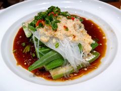 蒜蓉蒸秋葵-北京老铺烤鸭(西稍门店)