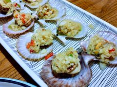 扇贝-东来菜馆•手抓海鲜家常菜•海鲜锅贴(鸽子窝店)
