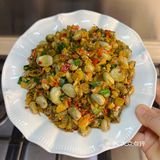 春日餐桌，酸菜炒蚕豆，江西小炒，是记忆里的味道[胜利]