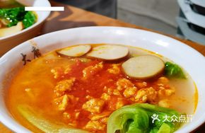 Tomato and Egg Handmade Noodle Soup