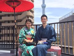 -东京都浅草樱花和服租赁店