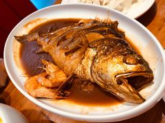 葱烧深海黄鱼-渔家风味·鲅鱼水饺·央视展播·海鲜天津菜(开发区店)