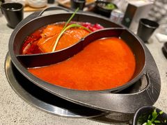 番茄红汤鸳鸯锅-园里火锅(仁和新城店)