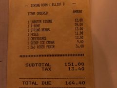 账单-Keens Steakhouse