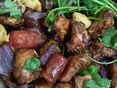 腊肠排骨煲-海口滨海新村143号海南老字号炒菜店