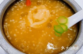 Golden Abalone with Golden Millet in Golden Soup