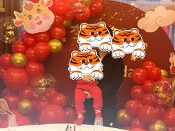 -宝宝百日宴周岁生日派对气球布置策划