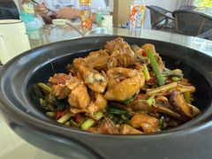 现杀果园鸡—黄焖鸡-生态苑农庄(十里画廊遇龙河店)