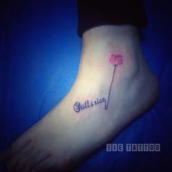 Work… 姑娘脚面的小清新 Tattoo artist：Jie.Tattoo TianJin.-杰TATTOO刺青