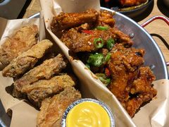 炸鸡翅一半一半-富乐满韩国正宗炸鸡韩国料理(虹泉路店)