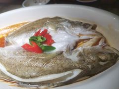 葱椒鲈鱼-绿茶餐厅(昌平悦荟店)