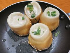 鲜肉虾仁生煎-龍堂蟹黄小笼包(万家丽店)