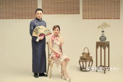 水墨工笔画-巴黎婚纱摄影工作室