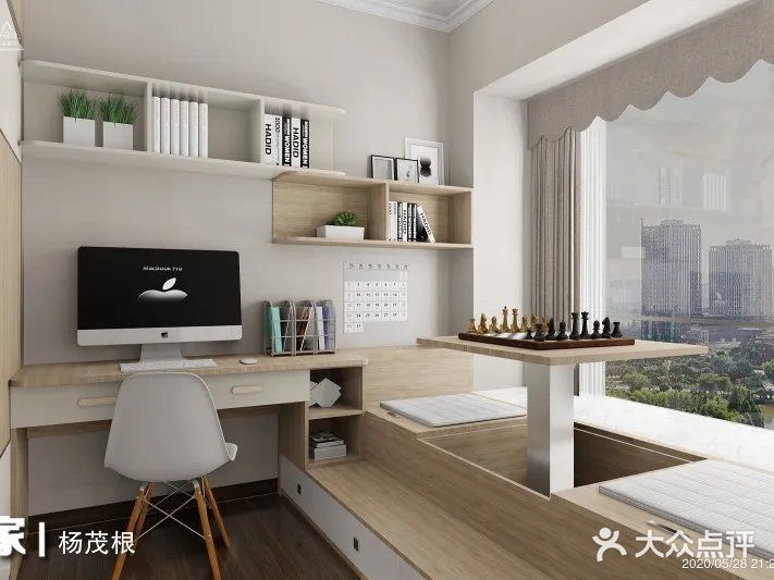 【装修设计】原木色系书房