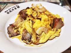 虾仁叉烧双拼滑蛋饭-旺记冰室(九龙中心大厦店)