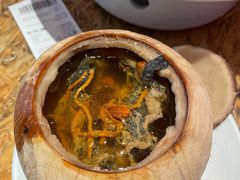 泰式椰皇炖乌鸡汤-陈鹏鹏潮汕菜(宝安机场T3航站楼店)