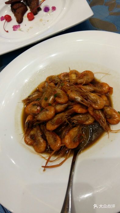 医药城假日酒店餐厅-红烧葱油河虾-菜-红烧葱油河虾图片-泰州美食