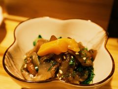 竹荚鱼拌石蚌内脏-镹·鱼料理  国产鱼使用店