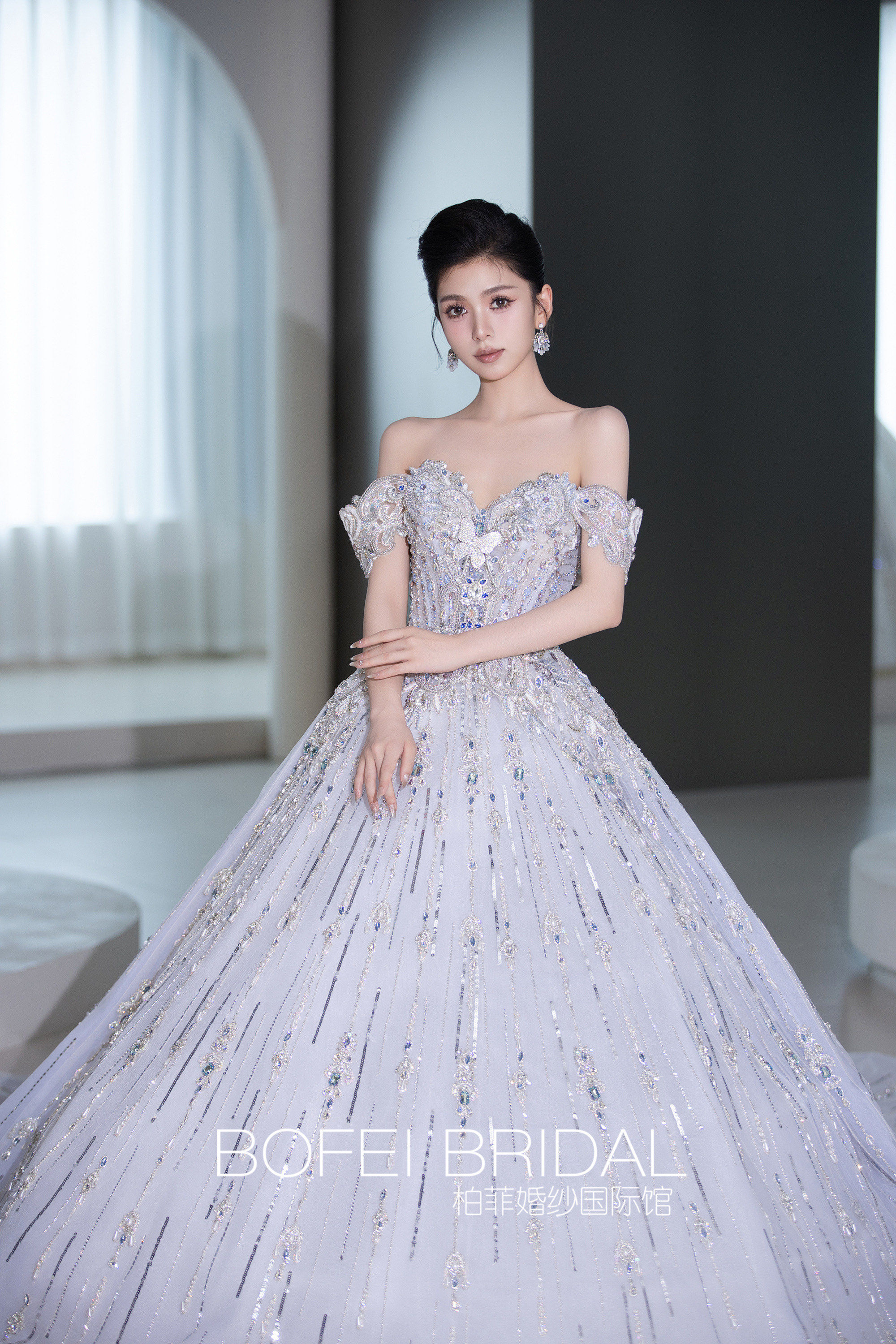 仙里仙气🫧淡紫色婚纱礼服💜
