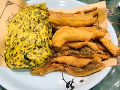 咸鱼海菜饼子-鑫真味私房菜馆
