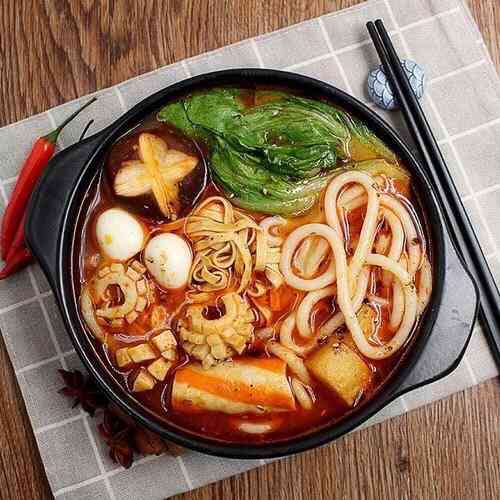 粉丝时代土豆粉花甲粉米线炸炸-"住的很近,带回家吃,一直都吃他家的味