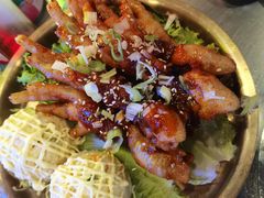 辣鸡爪配土豆泥-杀猪天·韩国烤肉(总店)