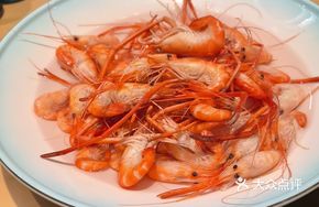 Steamed Freshwater Prawns