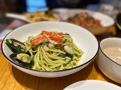 罗勒酱海鲜扁意粉-森Some Fusion(荔湾店)