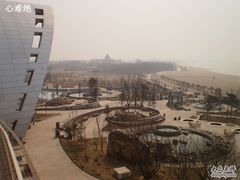 房间内看到的海景-营口金泰珑悦海景大酒店