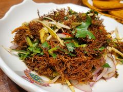 凉拌野生拌树花-老滇山寨•云南特色菜•地方菜•民族风情歌舞表演(金碧店)