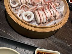 竹篮蒸鱿鱼-乔街深夜食堂·台州菜·高压锅生蚝(杭州总店)