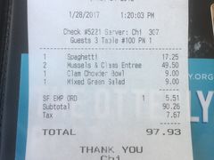 账单-Swiss Louis Italian & Seafood Restaurant