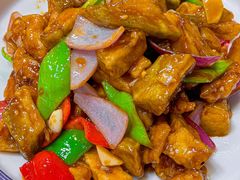 肉段烧茄子-五谷粮煎饼卷大葱(景星店)