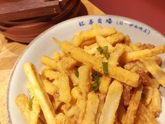 咸蛋黄炒茄子-吃饭皇帝大(解放西路店)